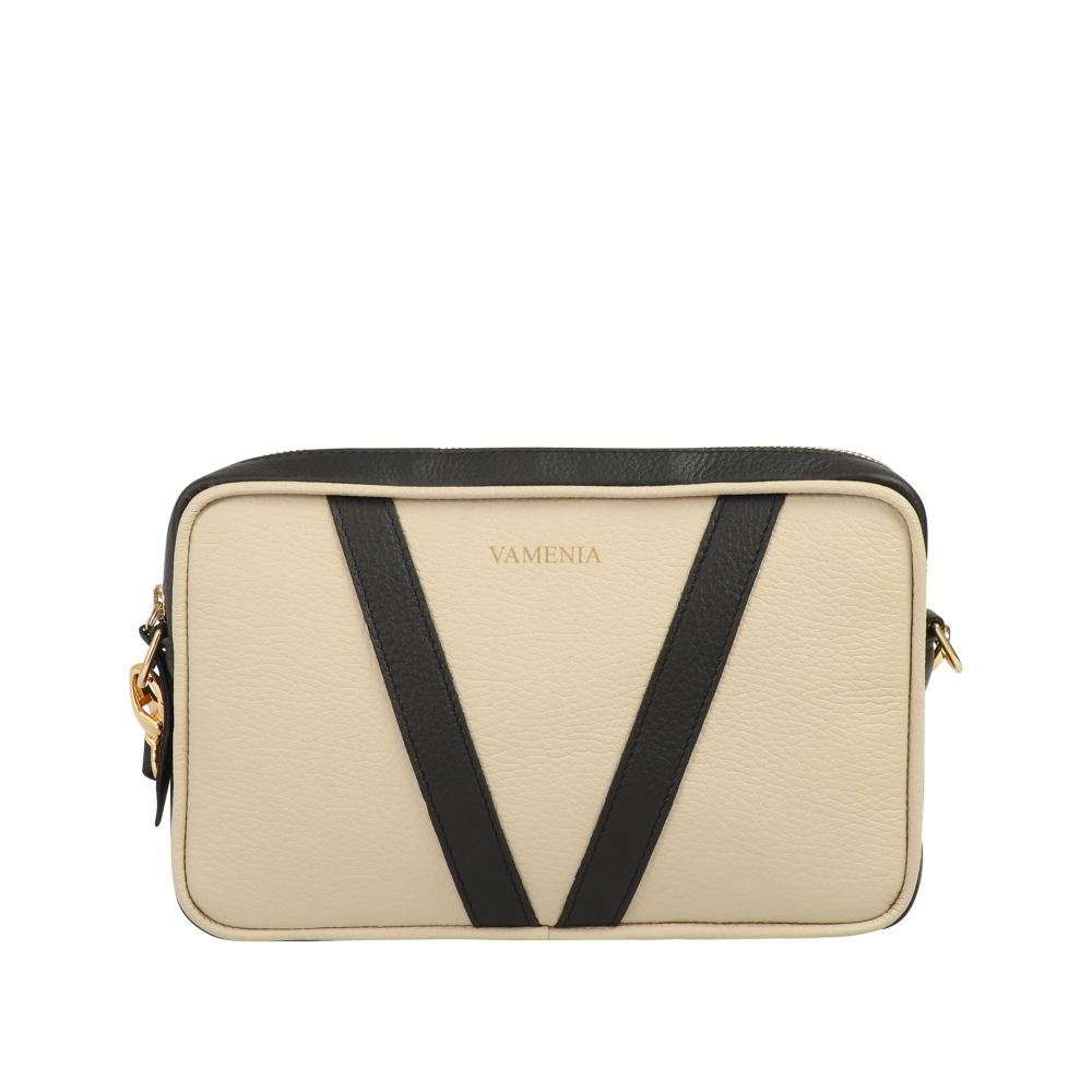 Small Shoulder Bag made of calfskin -MONETA-